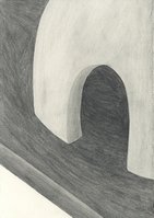 SHELTER, 2016, 21 x 14.8 cm, pencil on paper
