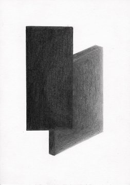 MIRRORS #1, 2020, 21 x 14.8 cm, pencil on paper